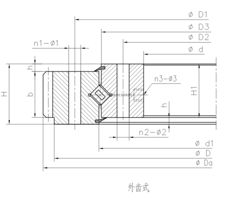 转盘交叉外齿式